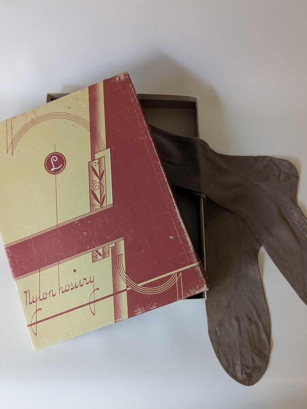 Vintage Hosiery Box W/ Stockings